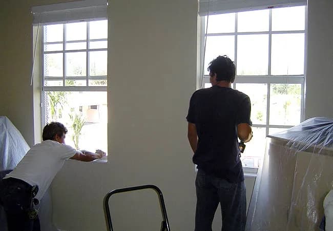Installing impact windows from inside the property