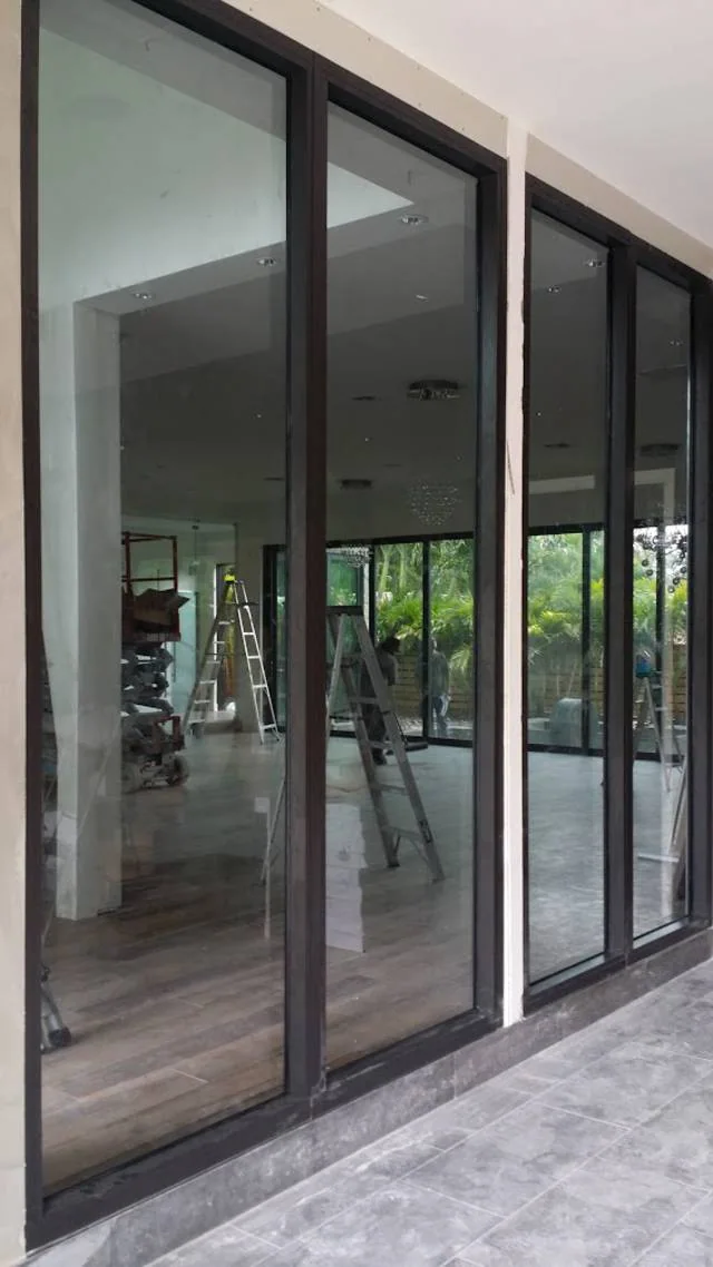 Full-height impact sliding doors